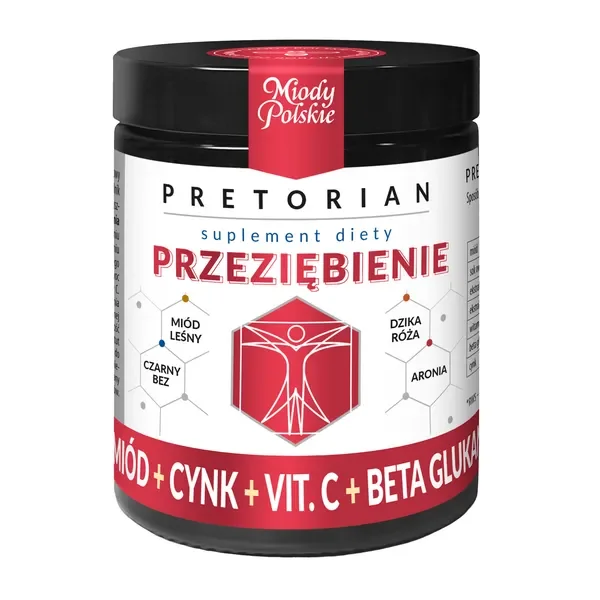 Pretorian Przeziębienie płyn 240g [Miody Polskie] - Miody Polskie