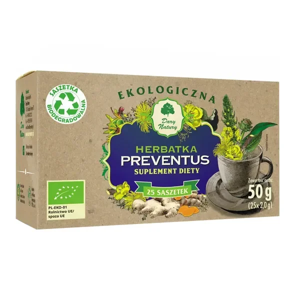 Preventus herbatka ekologiczna 50g [Dary Natury] - Dary Natury