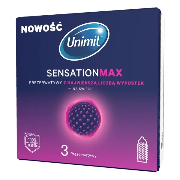Prezerwatywy Sensation Max 3 szt. [Unimil] - Unimil