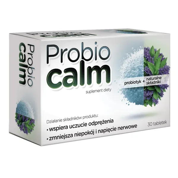Probiocalm Melisa Lawenda Probiotyk 30 tabletek [Aflofarm] - Aflofarm