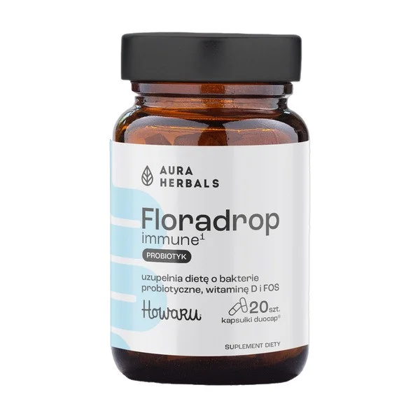 Probiotyk 10×10⁹ CFU + Witamina D 20 kapsułek [Aura Herbals] - Aura Herbals