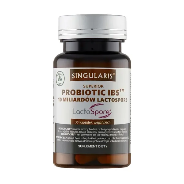 Probiotyk IBS Bacillus coagulans 10 mld CFU 30 kapsułek [Singularis] - Singularis