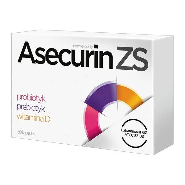 Probiotyk z witaminą D 400 IU 30 kapsułek [Asecurin] - Asecurin