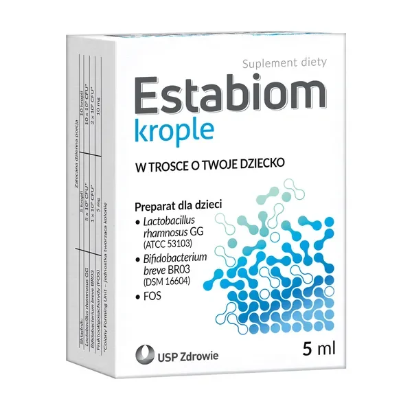 Probiotyk z witaminą D3 krople 5ml [Estabiom] - Estabiom