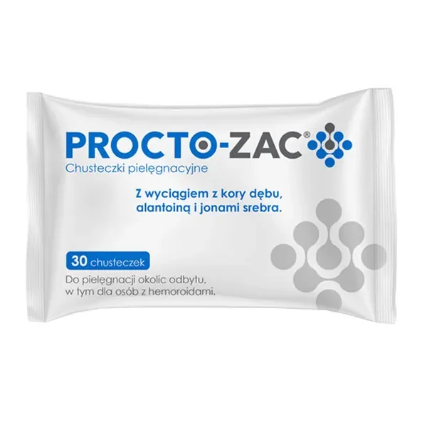Procto-Zac chusteczki pielęgnacyjne 30 szt. - Procto-Zac
