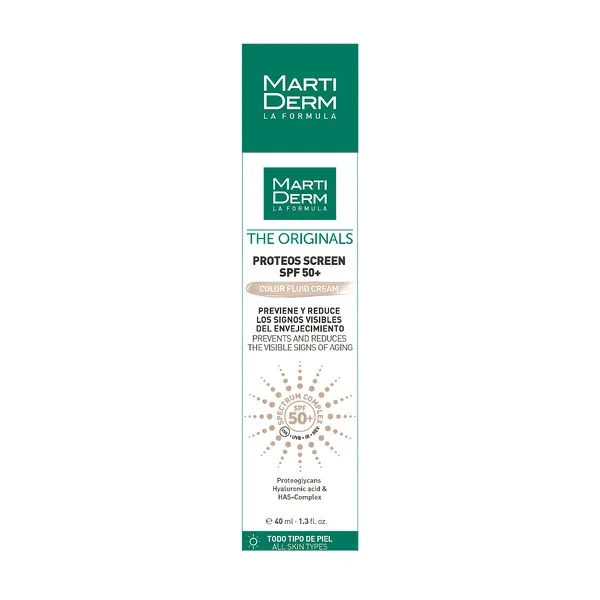 Proteos Screen SPF 50+ Color Fluid Cream 40ml [MartiDerm] - MartiDerm