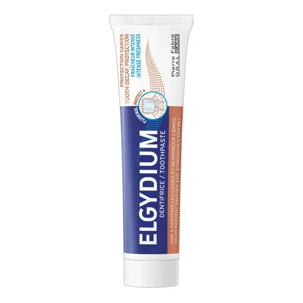 Przeciwpróchnicowa pasta do zębów z kompleksem Fluorinol Protect+ 75ml [Elgydium] - Elgydium