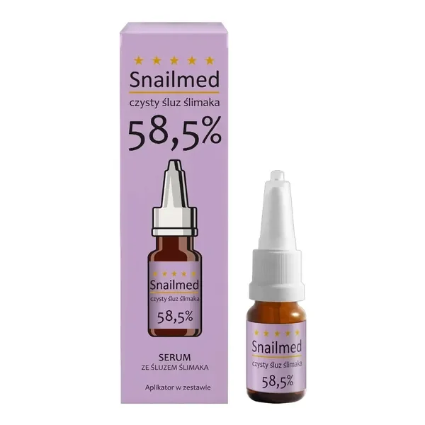 Przeciwstarzeniowo-rewitalizujące serum ze śluzem ślimaka 8ml [Snailmed] - Snailmed