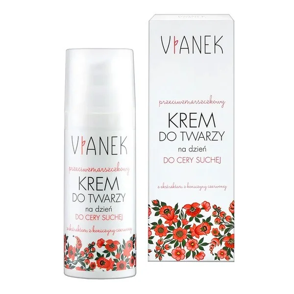 Przeciwzmarszczkowy krem na dzień cera sucha 50ml [Vianek] - Vianek