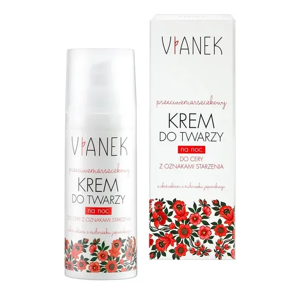 Przeciwzmarszczkowy krem na noc 50ml [Vianek] - Vianek