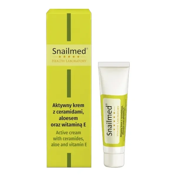 Przeciwzmarszczkowy krem pod oczy z ceramidami, aloesem, witaminą C 15ml [Snailmed] - Snailmed