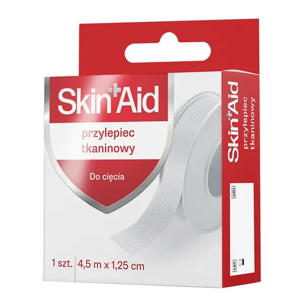 Przylepiec tkaninowy do cięcia 1,25 cm x 4,5 m [Skin Aid] - Skin Aid