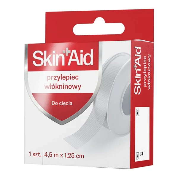 Przylepiec włókninowy do cięcia 1,25 cm x 4,5 m [Skin Aid] - Skin Aid