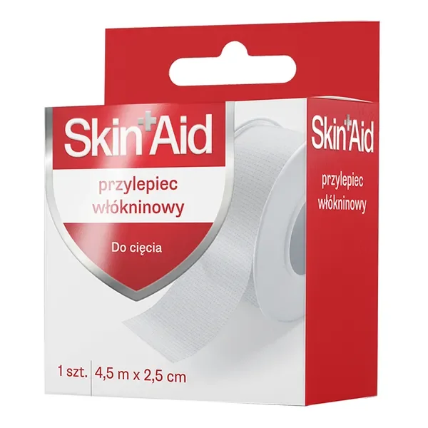 Przylepiec włókninowy do cięcia 2,5 cm x 4,5 m [Skin Aid] - Skin Aid