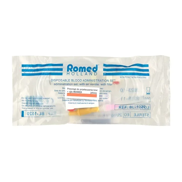 Przyrząd do przetaczania krwi z igłą 1 szt [Romed] - Romed Holland