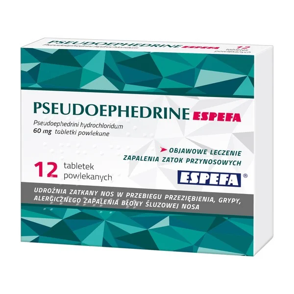 Pseudoefedryna 60 mg 12 tabletek [ESPEFA] - ESPEFA