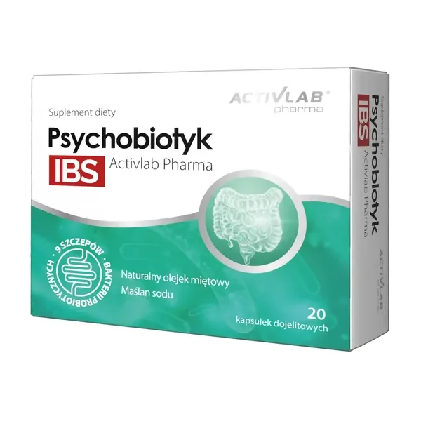 Psychobiotyk IBS 9 szczepów probiotyków 20 kapsułek [ActivLab Pharma] - ActivLab Pharma