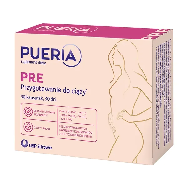 Pueria Pre witaminy prenatalne 30 kapsułek [Pueria] - Pueria