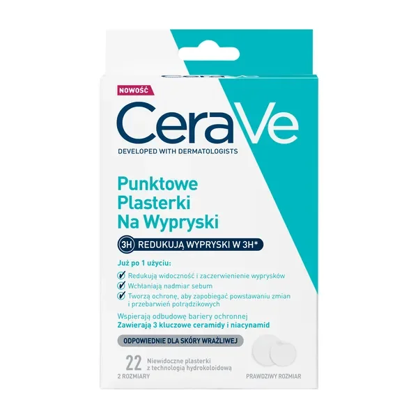 Punktowe plasterki na wypryski 22 szt. [CeraVe] - CeraVe