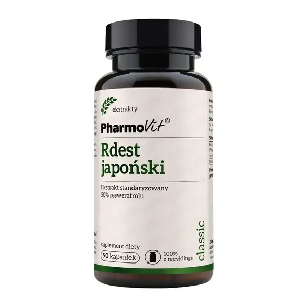 Rdest japoński 250 mg 90 kapsułek [Pharmovit] - Pharmovit