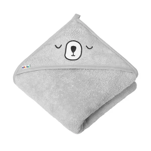 Ręcznik kąpielowy z kapturkiem 100x100 cm [Akuku] - Akuku