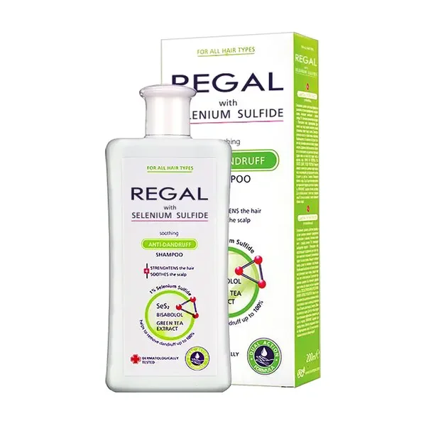 Regal with Selenium Sulfide kojący szampon przeciwłupieżowy 200ml - Regal