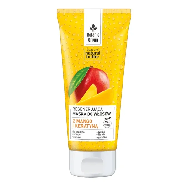 Regenerująca maska do włosów z mango i keratyną 200ml [Botanic Origin] - Botanic Origin