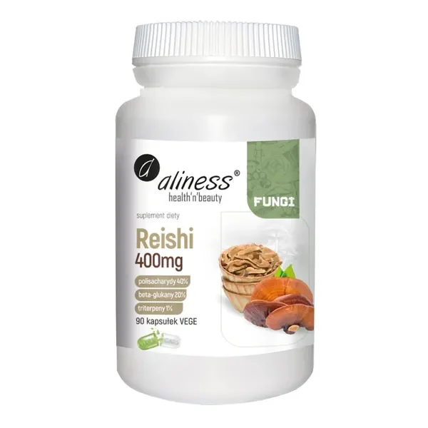 Reishi 400 mg 90 kapsułek [Aliness] - Aliness Health'N'Beauty