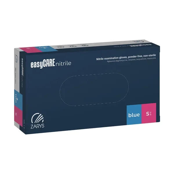 Rękawice diagnostyczne nitrylowe bezpudrowe S 100 szt [EasyCare] - EasyCare