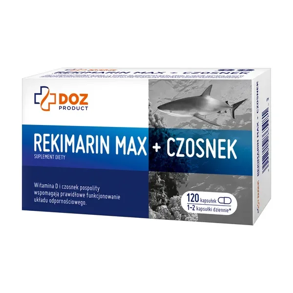 Rekimarin MAX + Czosnek z witaminą D 120 kapsułek [DOZ PRODUCT] - DOZ PRODUCT