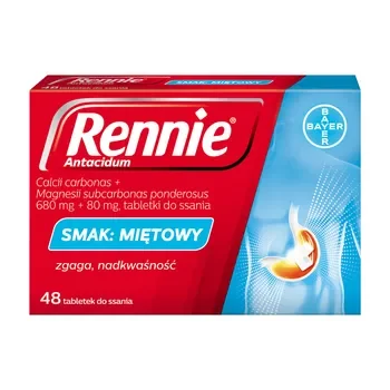 Rennie Antacidum 680mg+80mg 48 tabletek - Rennie