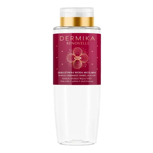 Renovelle ekskluzywna woda micelarna do mycia i demakijażu oczu i ust 400ml [Dermika] - Dermika