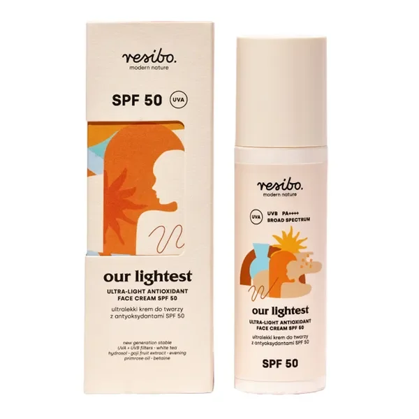 Resibo Our Lightest ultralekki krem do twarzy z antyoksydantami SPF 50 50ml - Resibo