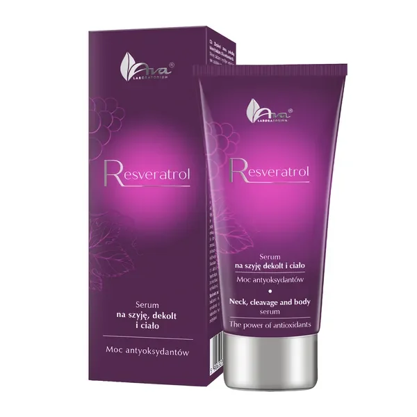 Resveratrol ujędrniające serum na szyję, dekolt i ciało 100ml [Ava] - Ava