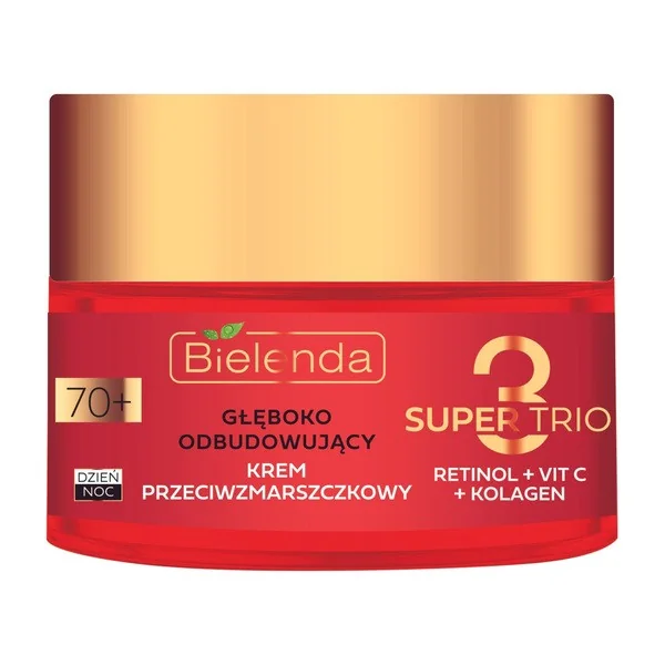 Retinol + Witamina C + Kolagen Krem przeciwzmarszczkowy 70+ 50ml [Bielenda] - Bielenda