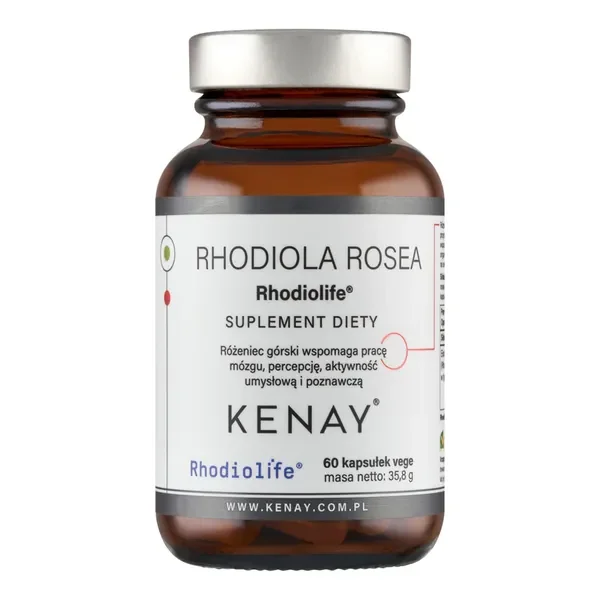 Rhodiola Rosea 500 mg 60 kapsułek [Kenay] - Kenay