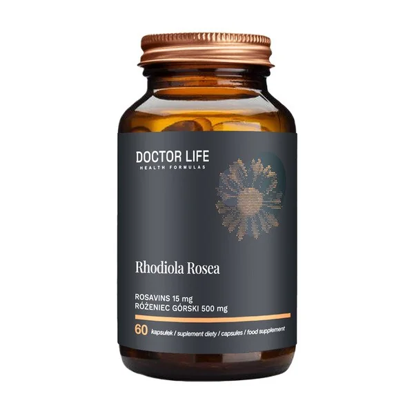 Rhodiola Rosea 500mg 60 kapsułek [DoctorLife] - DoctorLife