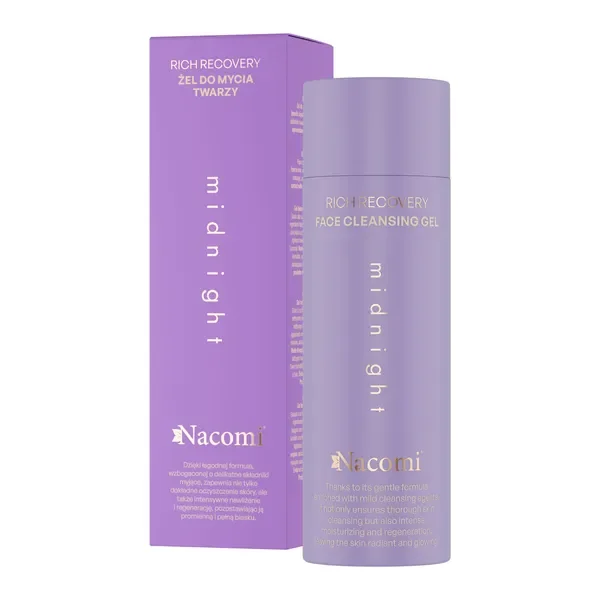 Rich Recovery żel do mycia twarzy Midnight 140ml [Nacomi] - Nacomi