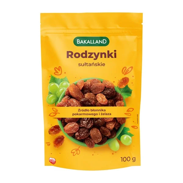 Rodzynki sułtańskie 100g [Bakalland] - Bakalland