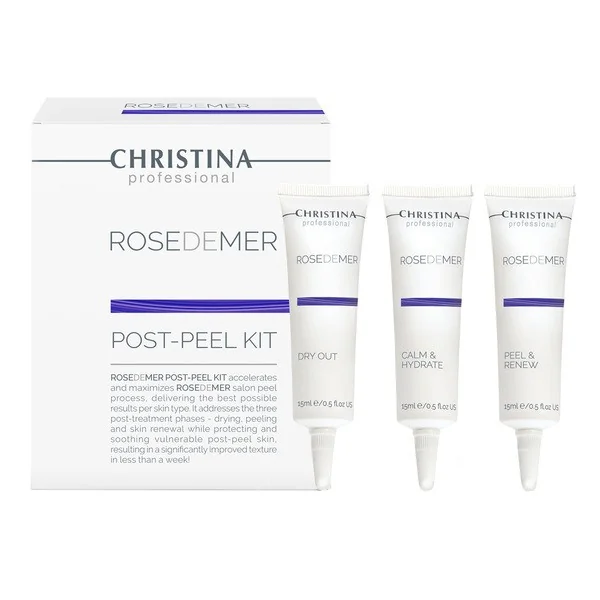 Rose De Mer Zestaw do pielęgnacji skóry po peelingu 3x15ml [Christina] - Christina