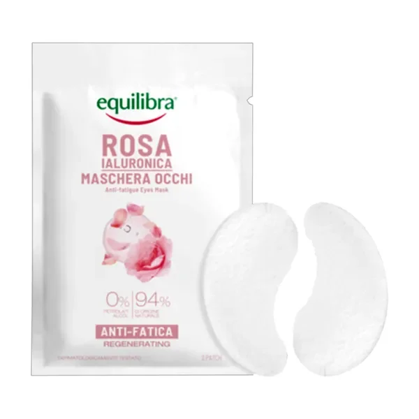 Różane płatki pod oczy z kwasem hialuronowym 2 szt. [Equilibra] - Equilibra
