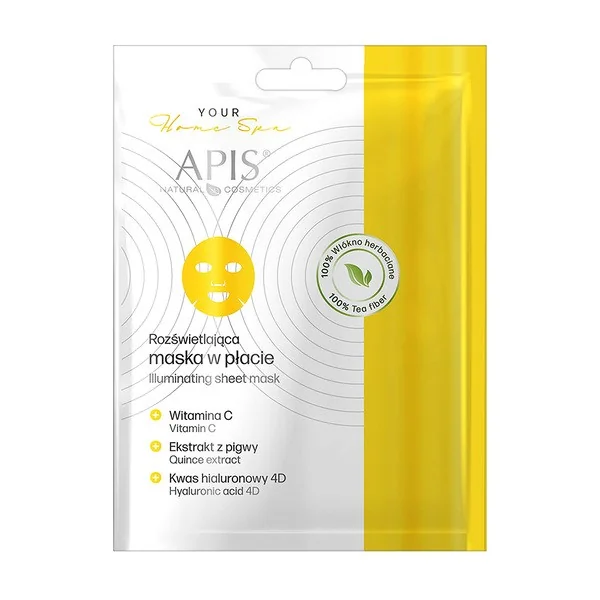 Rozświetlająca maska w płacie z witaminą C 20g [Apis] - Apis