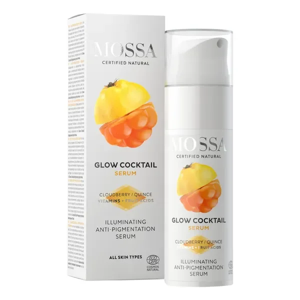 Rozświetlające serum przeciw przebarwieniom z pigwą i maliną moroszką 25 ml [Mossa] - Mossa