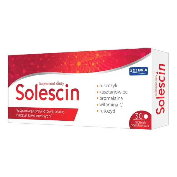 Ruszczyk kolczasty + Kasztanowiec 150mg + 150mg 30 tabletek [Solinea] - Solinea