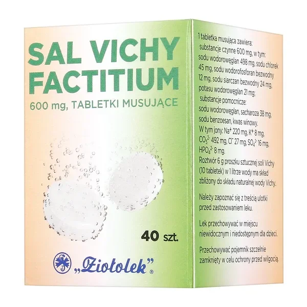 Sal Vichy factitium 600mg 40 tabletek [ZIOŁOLEK] - ZIOŁOLEK