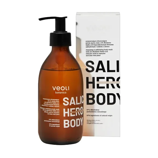 Salic Hero Body żel oczyszczająco-złuszczający 280ml [Veoli Botanica] - Veoli Botanica