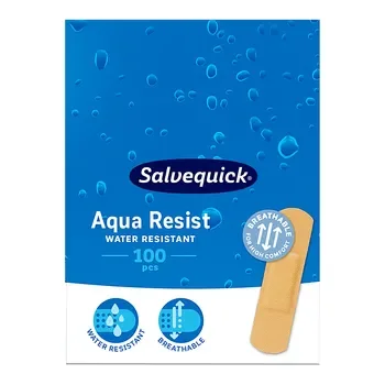 Salvequick Aqua Resist plastry wodoodporne małe 16x56mm 100szt [ORKLA CARE] - ORKLA CARE S.A.