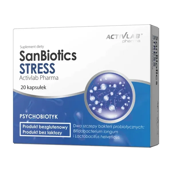 SanBiotics Stress Probiotyk 20 kapsułek [ActivLab Pharma] - ActivLab Pharma