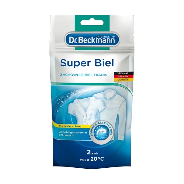 Saszetki do prania Super Biel 80g [Dr. Beckmann] - Dr. Beckmann