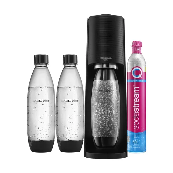 Saturator Terra czarny 60L + 2 butelki [SodaStream] - SodaStream